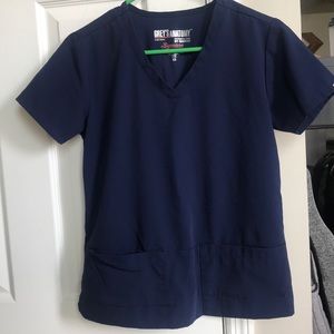 Grey’s anatomy Navy scrub top